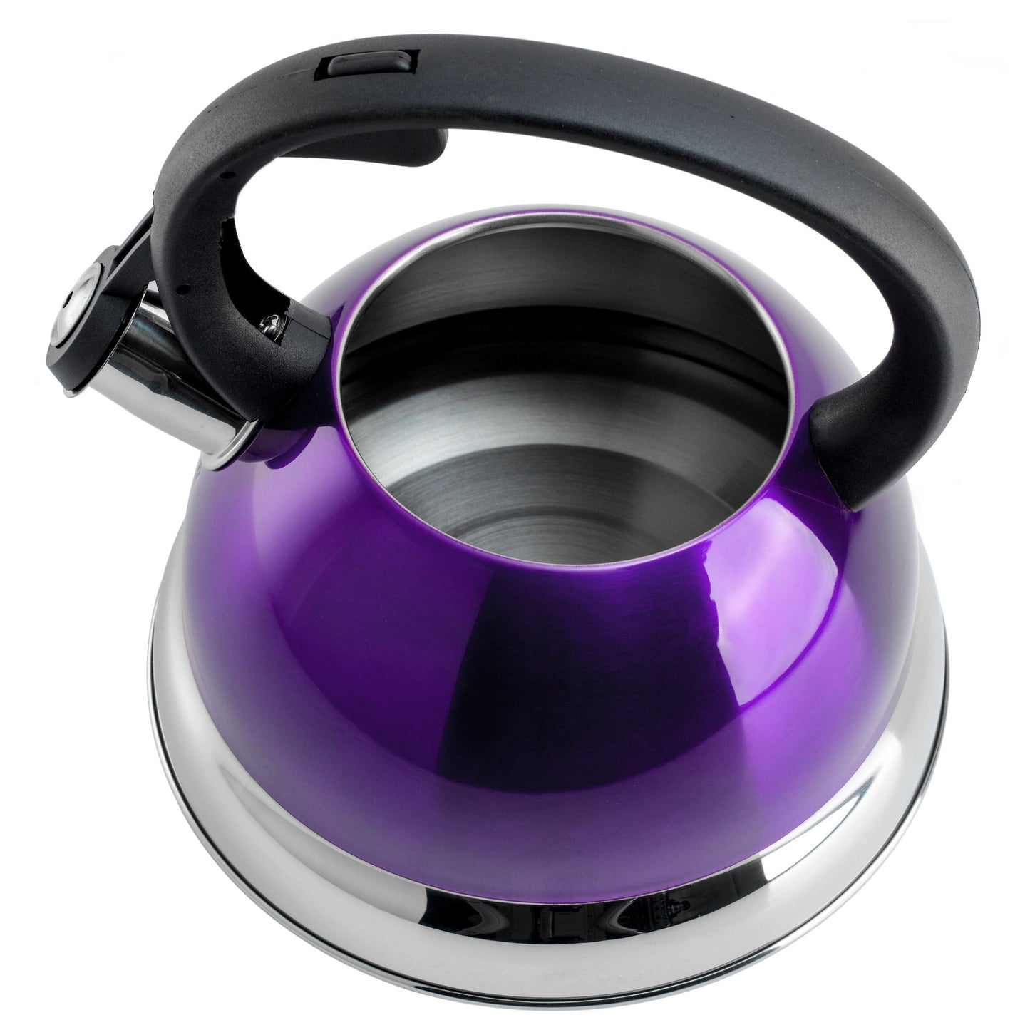 Mr. Coffee Flintshire 1.75 Quart Whistling Stovetop Tea Kettle in Purple - 1.75 Quart