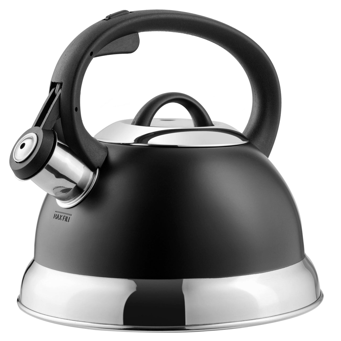 Mr. Coffee Flintshire Stainless Steel 1.75 Quart Whistling Tea Kettle with Stay Cool Handle and Flip-Up Spout - 1.75 Quart