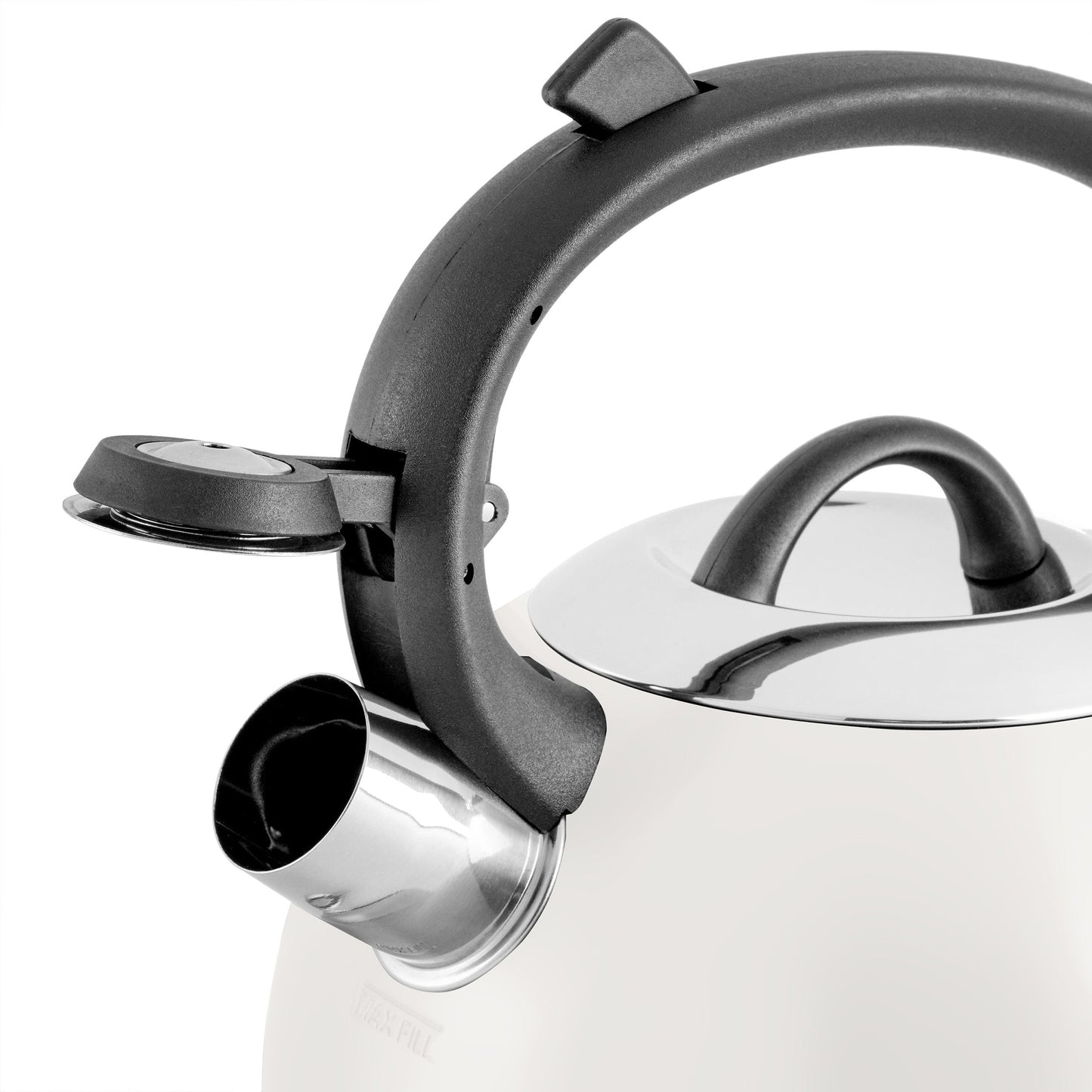 Mr. Flintshire 1.75 Quart Whistling Tea Kettle in Linen