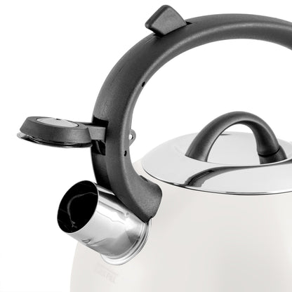 Mr. Flintshire 1.75 Quart Whistling Tea Kettle in Linen