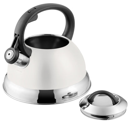 Mr. Flintshire 1.75 Quart Whistling Tea Kettle in Linen