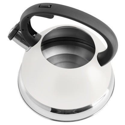 Mr. Flintshire 1.75 Quart Whistling Tea Kettle in Linen