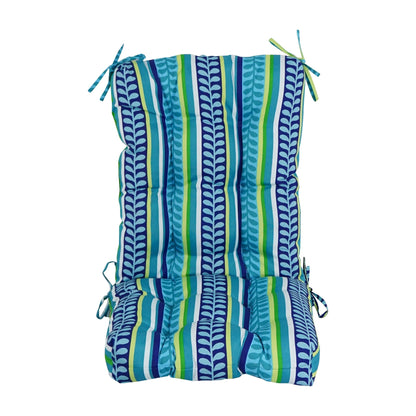 Multi-section Tufted Outdoor Seat/Back Chair Cushion (Multiple Sizes)
