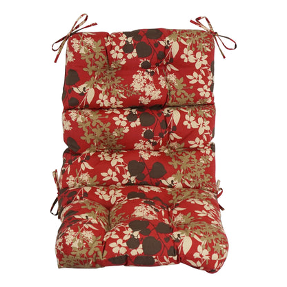 Multi-section Tufted Outdoor Seat/Back Chair Cushion (Multiple Sizes)
