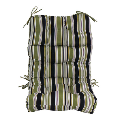 Multi-section Tufted Outdoor Seat/Back Chair Cushion (Multiple Sizes)