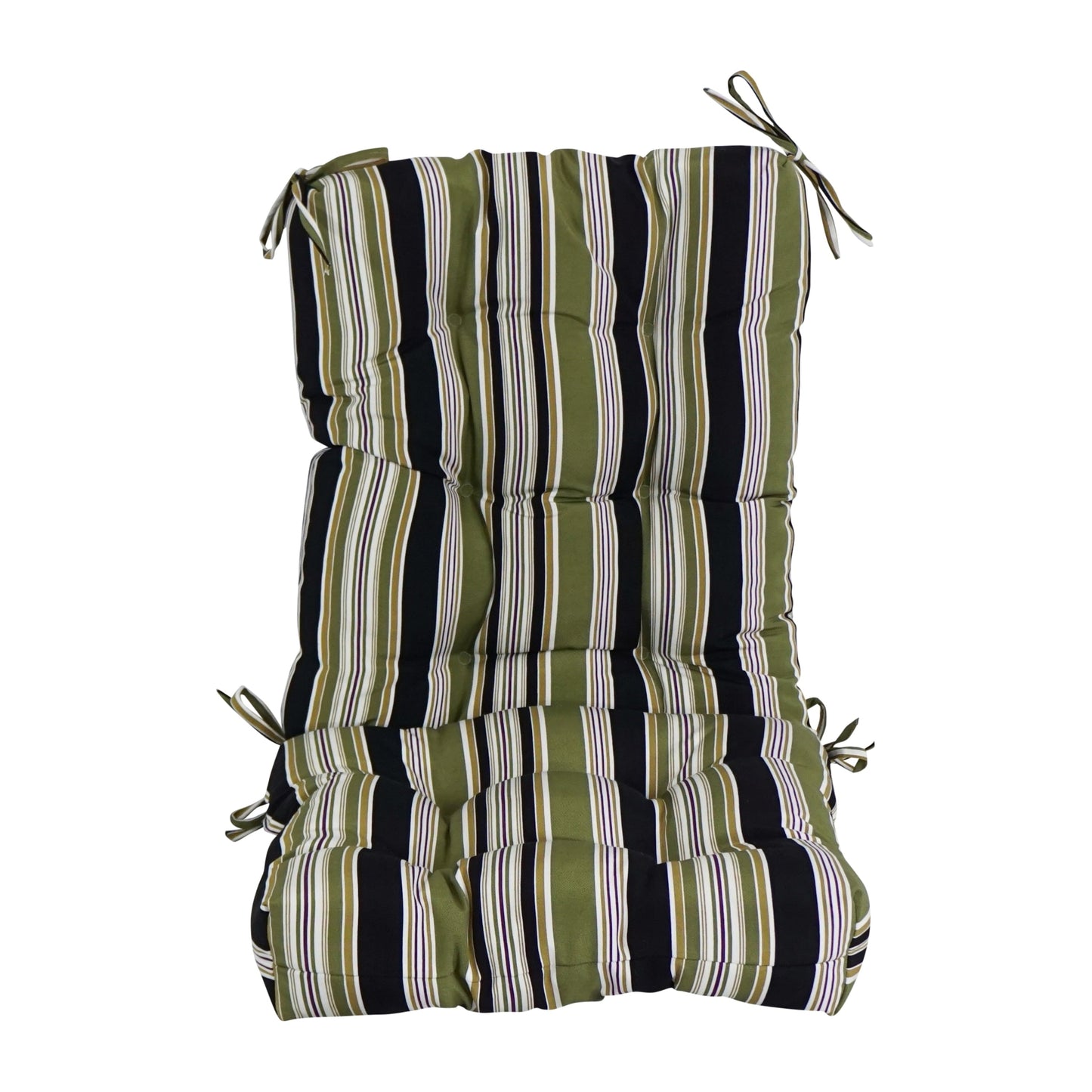 Multi-section Tufted Outdoor Seat/Back Chair Cushion (Multiple Sizes)