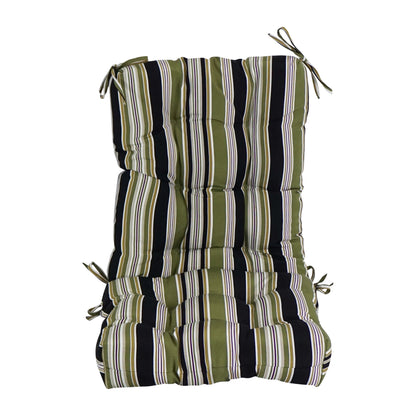 Multi-section Tufted Outdoor Seat/Back Chair Cushion (Multiple Sizes)