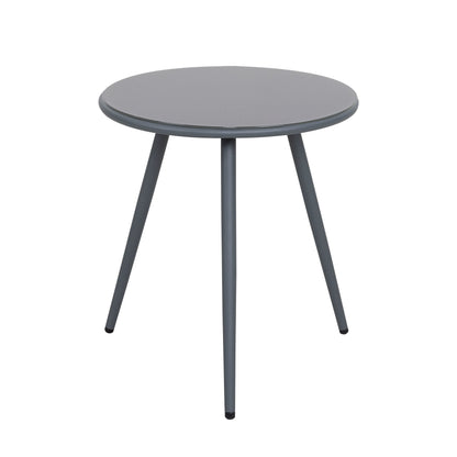 Nuu Garden 3-Piece Aluminum Outdoor Bistro Set, 1 Coffee Table and 2 Woven Rope Chairs with Seat Cushions