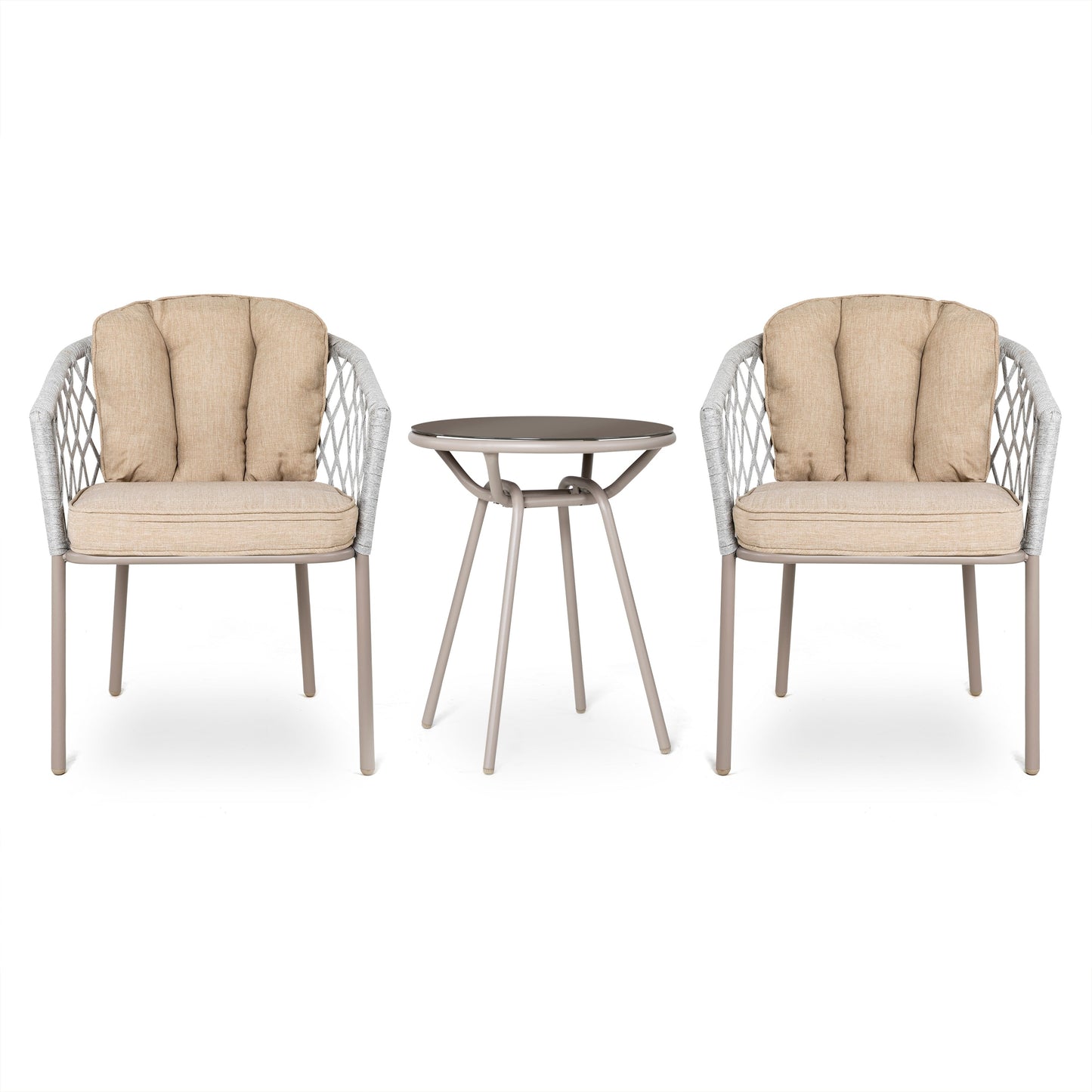 NUU GARDEN 3-piece Patio Rope Bistro Set