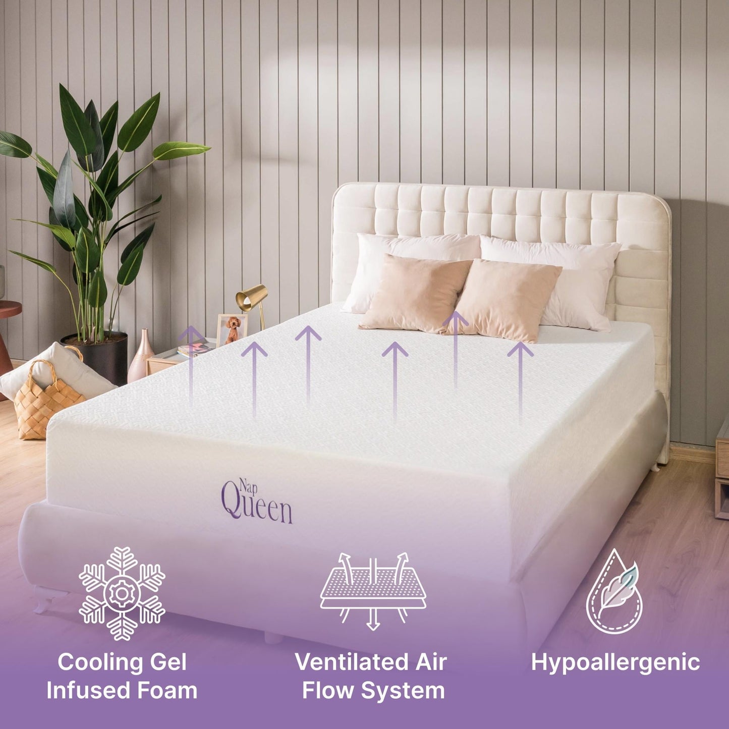 NapQueen Elizabeth 12 Gel Memory Foam Mattress