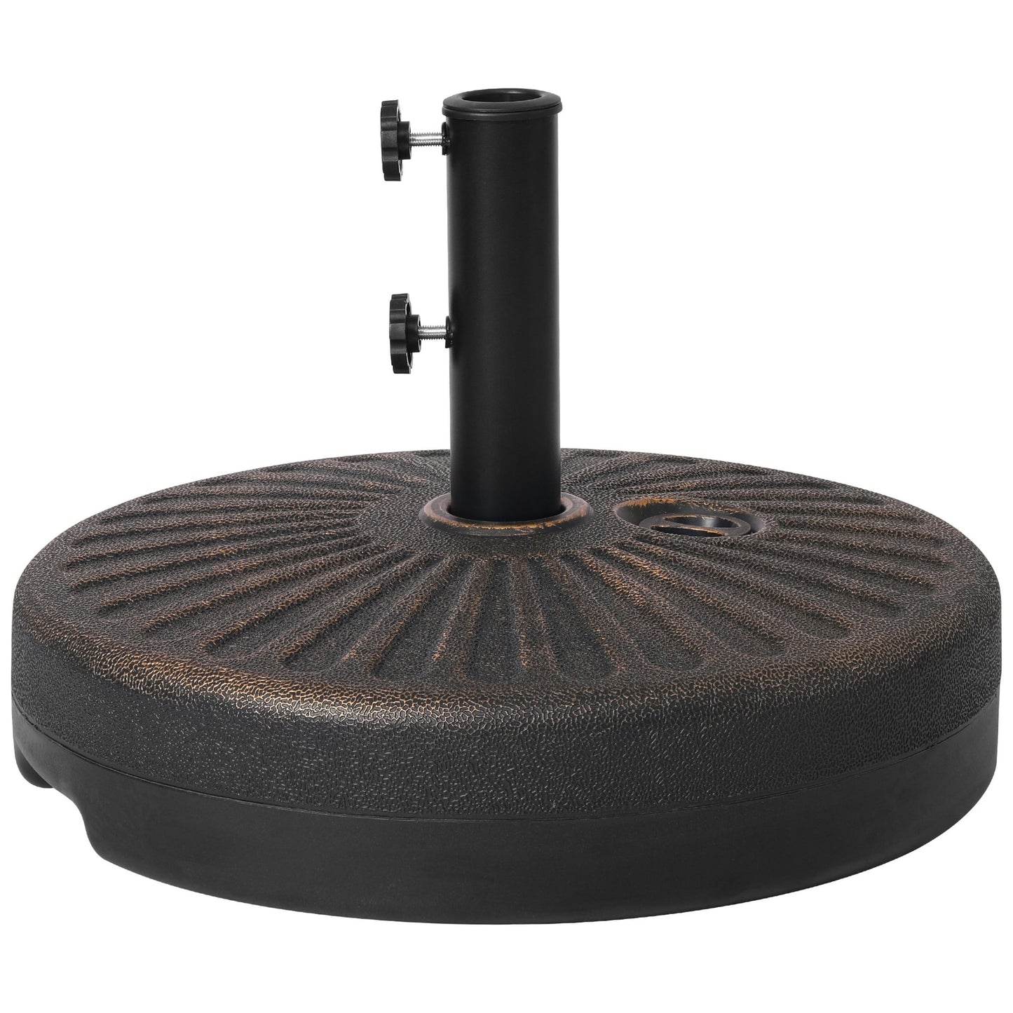 Newport 55-lb Fillable Round Patio Market Umbrella Base Stand - N/A