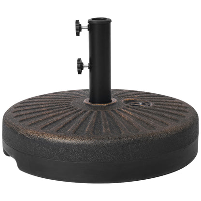 Newport 55-lb Fillable Round Patio Market Umbrella Base Stand - N/A