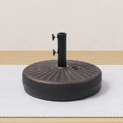 Newport 55-lb Fillable Round Patio Market Umbrella Base Stand - N/A