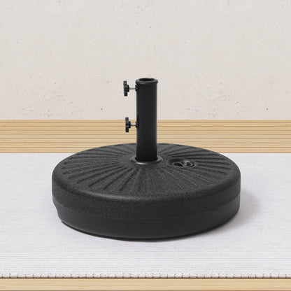 Newport 55-lb Fillable Round Patio Market Umbrella Base Stand - N/A