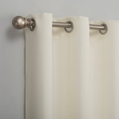 No. 918 Sora Casual Textured Grommet Curtain Panel, Single Panel