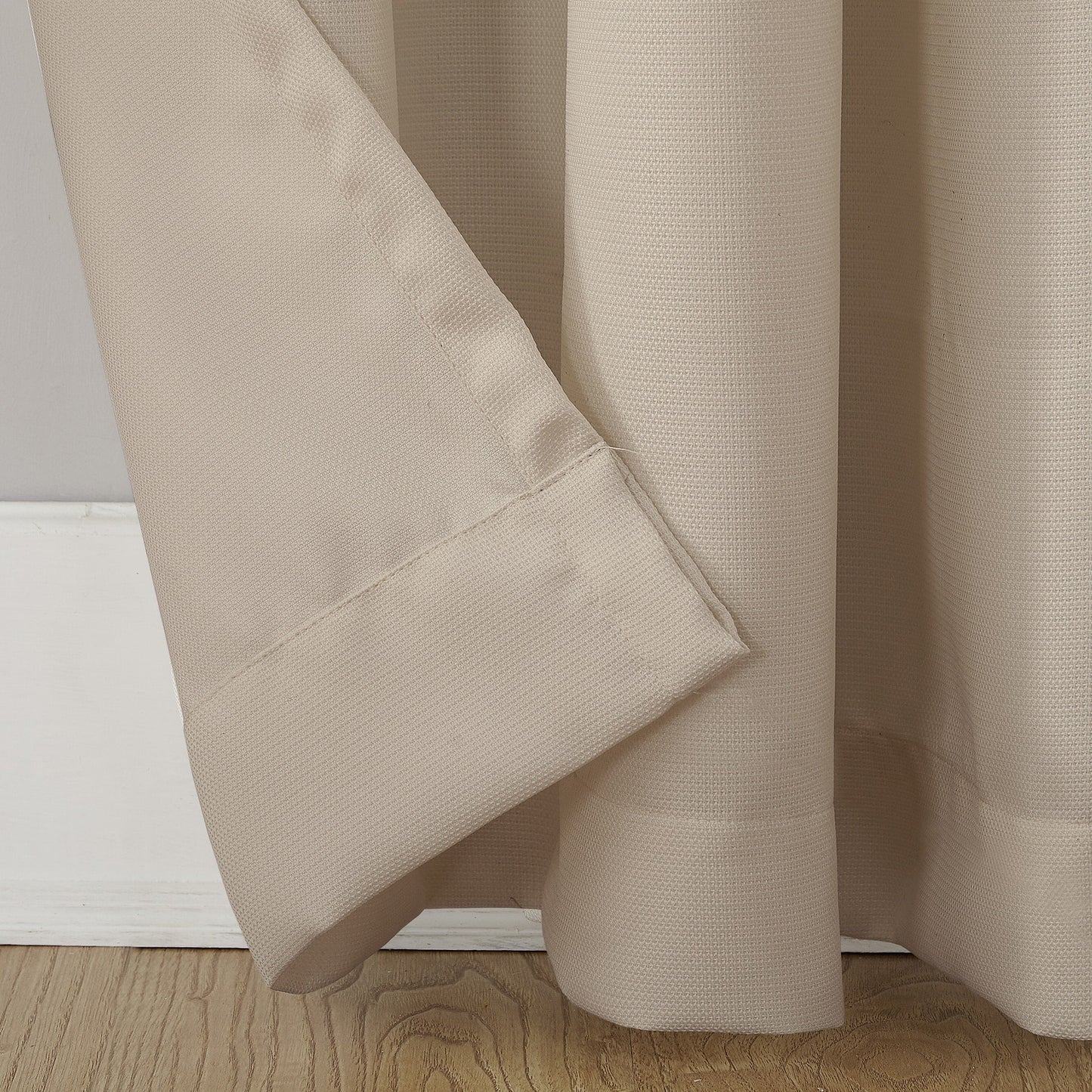 No. 918 Sora Casual Textured Grommet Curtain Panel, Single Panel