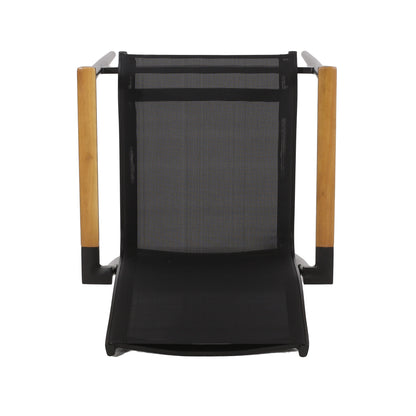Norcrest Outdoor Mesh and Aluminum 7 Piece Dining Set by Christopher Knight Home