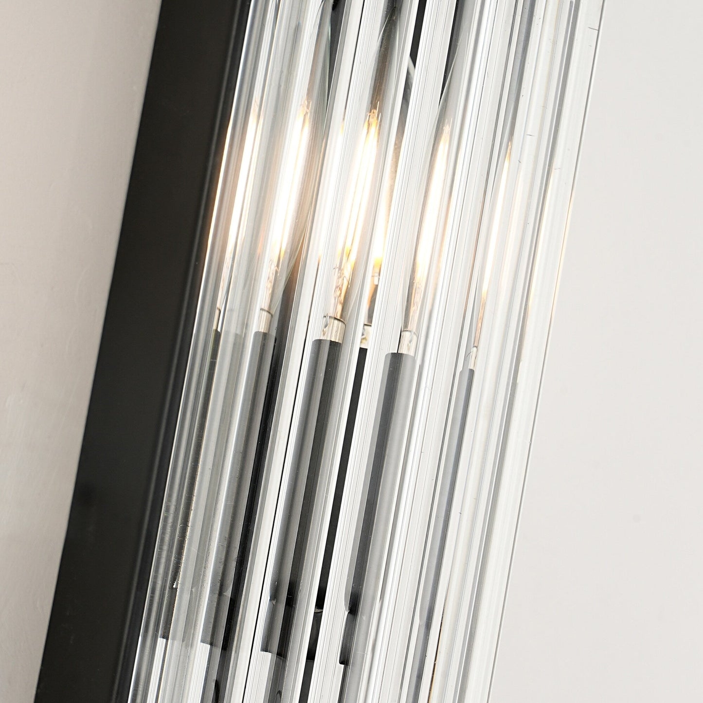 Nordic Postmodern Wall Sconce, European Wall Light in Simple Vintage Glass Crystal