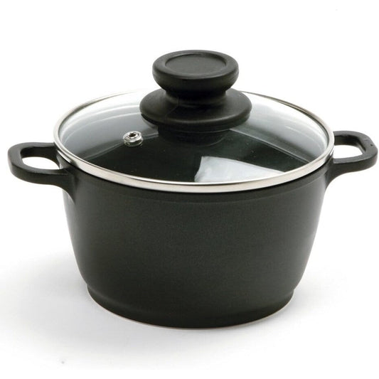 Norpro 1 Quart Nonstick Mini Pot with Vented Tempered Glass Lid