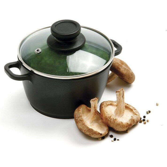 Norpro 1 Quart Nonstick Mini Pot with Vented Tempered Glass Lid