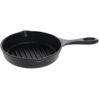 Norpro Pre Seasoned Cast Iron Mini Grill Pan Black - 6.75 Inch