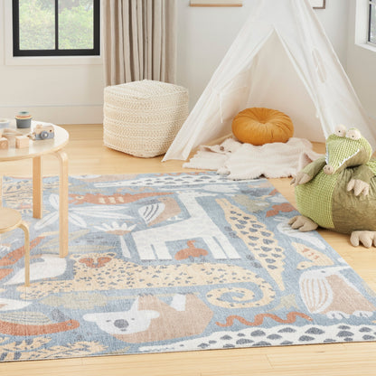 Nourison Astra Machine Washable Animal Print Area Rug