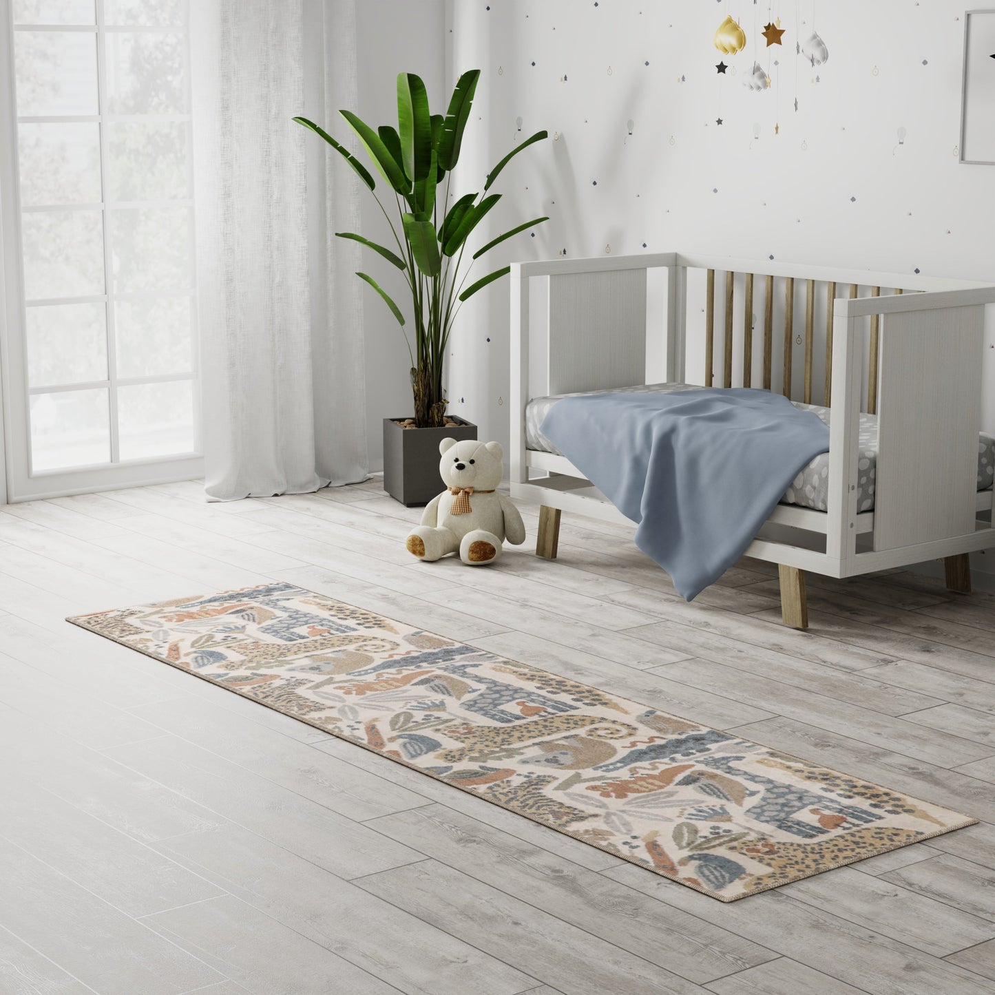 Nourison Astra Machine Washable Animal Print Area Rug