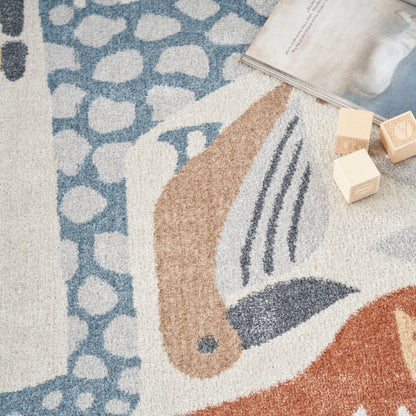Nourison Astra Machine Washable Animal Print Area Rug