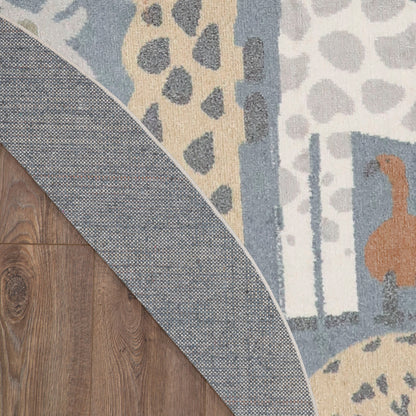 Nourison Astra Machine Washable Animal Print Area Rug