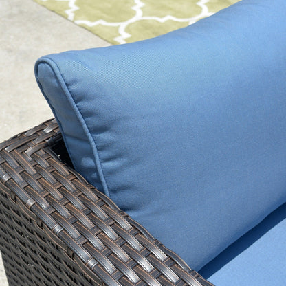 OVIOS 12-piece Sunbrella & Olefin Fabric Patio Furniture Conversation Set