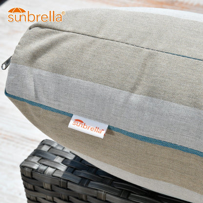 OVIOS Sunbrella Fabric Patio 9&12 Pieces Outdoor Sectional Set
