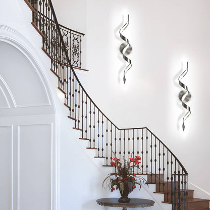 Modern Spiral Design LED Bathroom Vanity Light Dimmable Wall Light