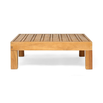 Oana Outdoor 12-Piece U-Shaped Acacia Wood Sectional Sofa Set by Christopher Knight Home