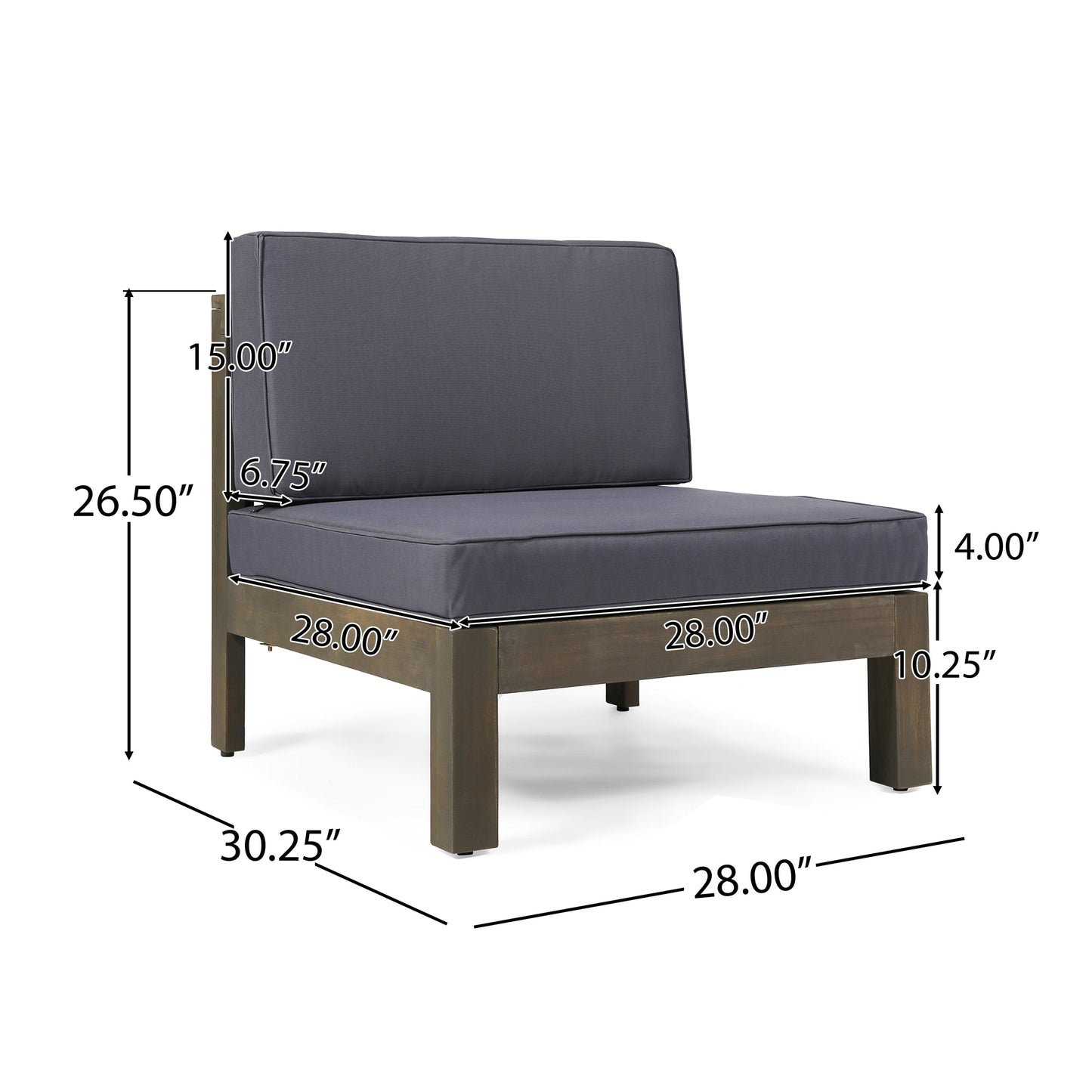Oana Outdoor 12-Piece U-Shaped Acacia Wood Sectional Sofa Set by Christopher Knight Home