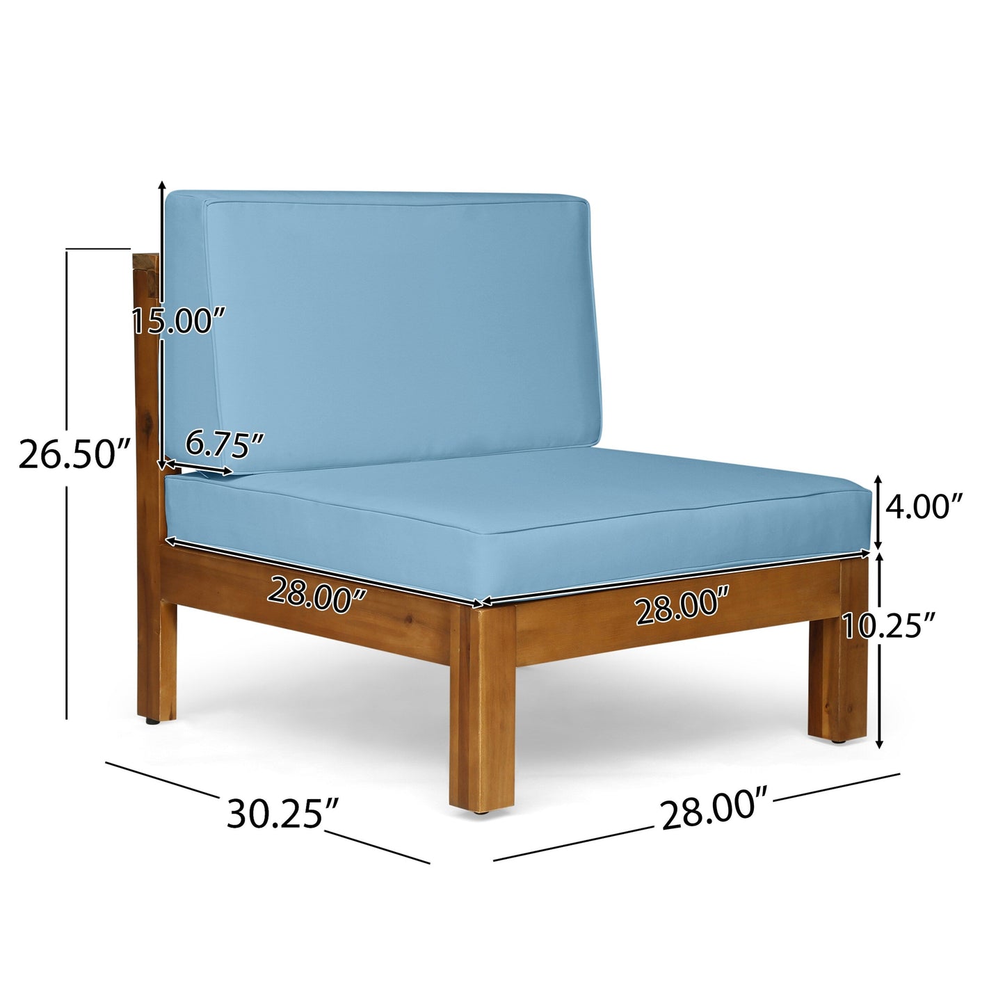 Oana Outdoor 12-Piece U-Shaped Acacia Wood Sectional Sofa Set by Christopher Knight Home