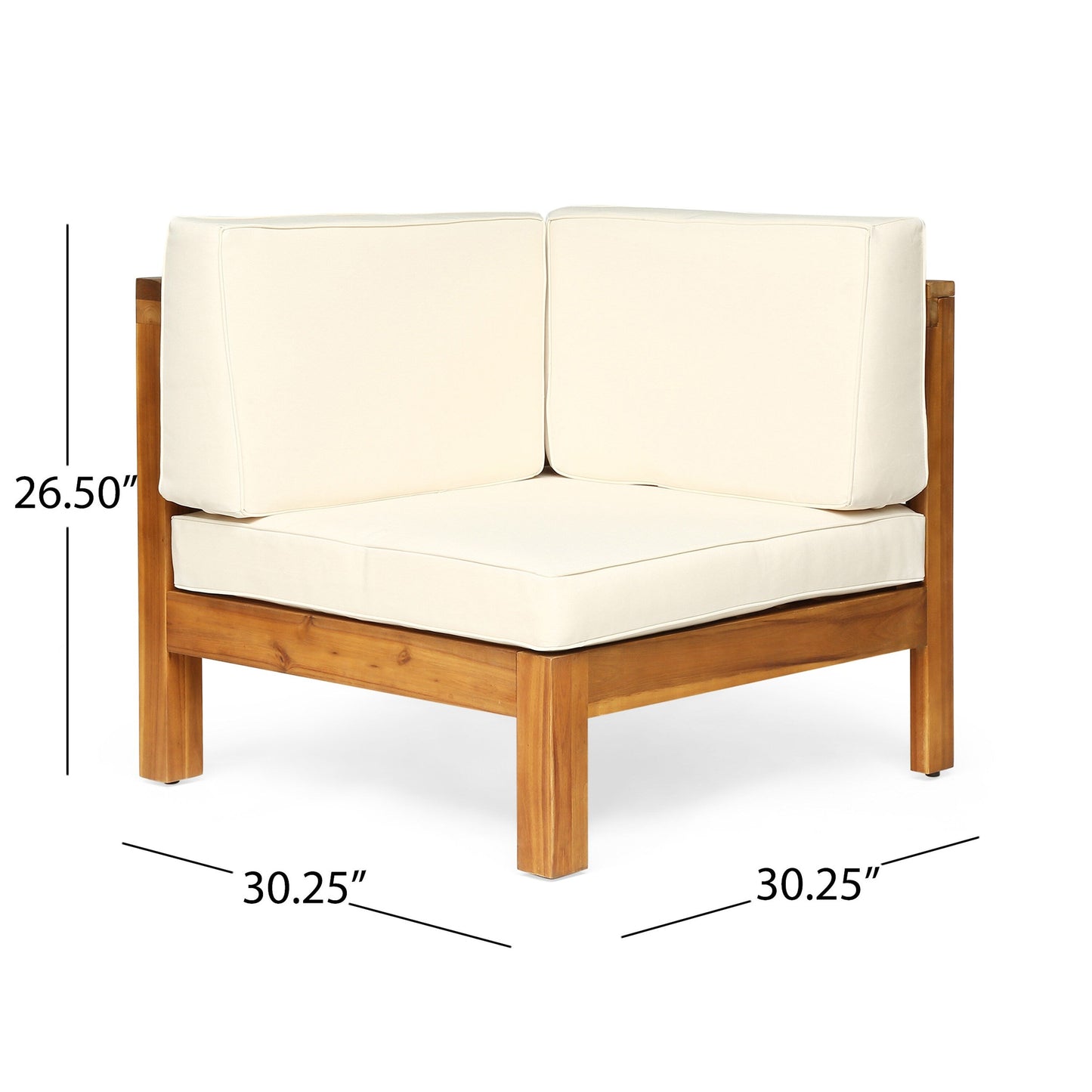 Oana Outdoor 12-Piece U-Shaped Acacia Wood Sectional Sofa Set by Christopher Knight Home
