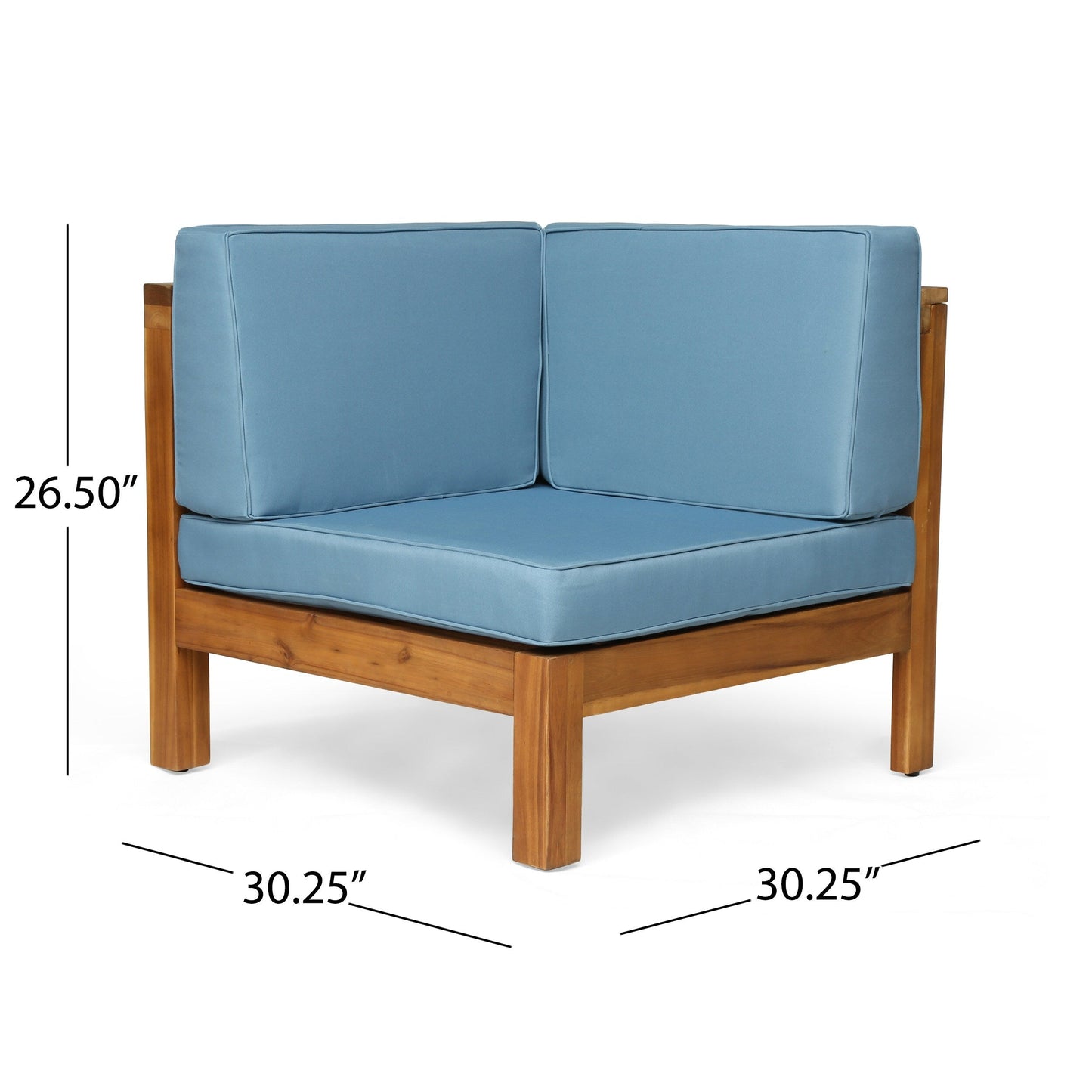 Oana Outdoor 12-Piece U-Shaped Acacia Wood Sectional Sofa Set by Christopher Knight Home