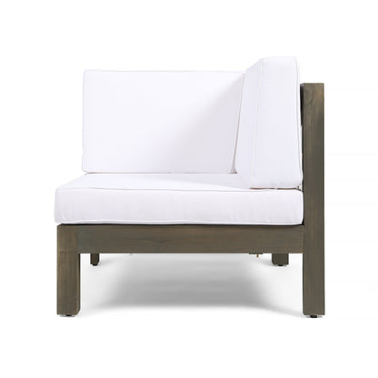 Oana Outdoor 12-Piece U-Shaped Acacia Wood Sectional Sofa Set by Christopher Knight Home