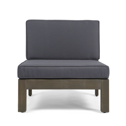 Oana Outdoor 12-Piece U-Shaped Acacia Wood Sectional Sofa Set by Christopher Knight Home