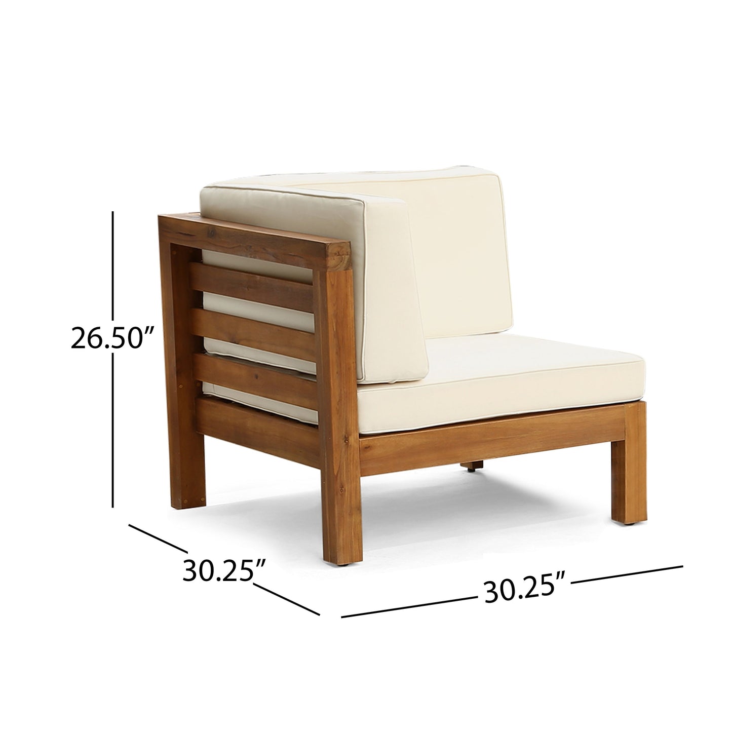 Oana Outdoor 9-piece Acacia Wood U-shaped Sectional Set by Christopher Knight Home