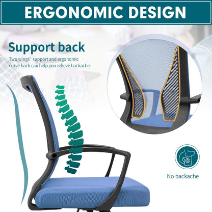 Homall Office Chair Mesh Chair Ergonomic Desk Chair with Lumbar Support