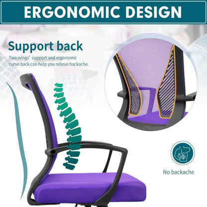 Homall Office Chair Mesh Chair Ergonomic Desk Chair with Lumbar Support