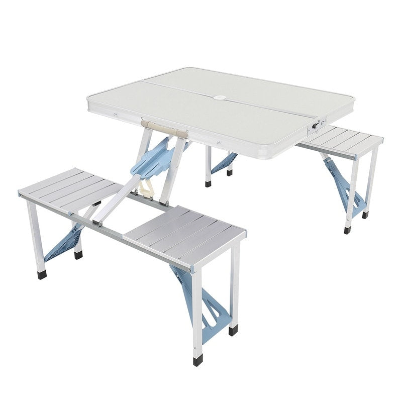 One Piece Folding Camping Table and Chair Aluminum Alloy