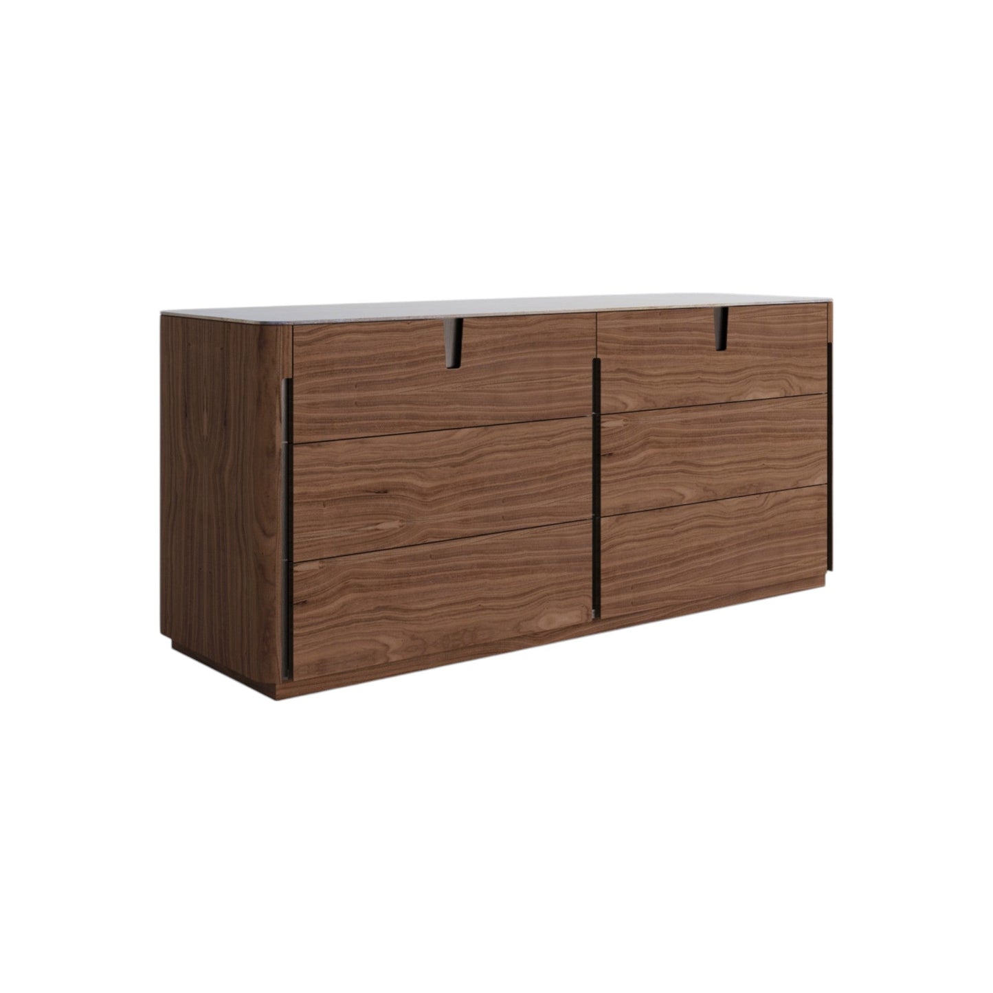 Commode d'opéra en noyer