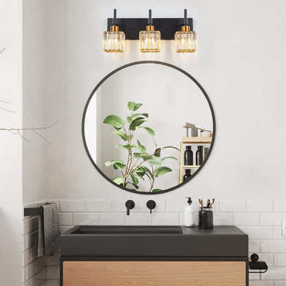 Ora Modern Dimmable Crystal Bathroom Light Fixtures Over Mirror Glam Vanity Lights