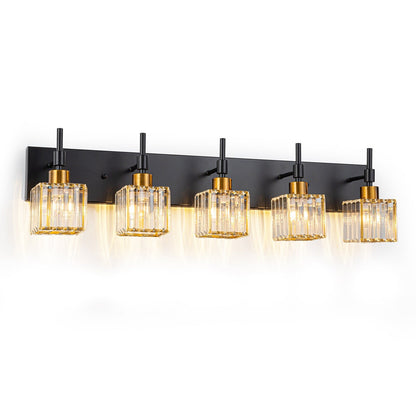 Ora Modern Dimmable Crystal Bathroom Light Fixtures Over Mirror Glam Vanity Lights