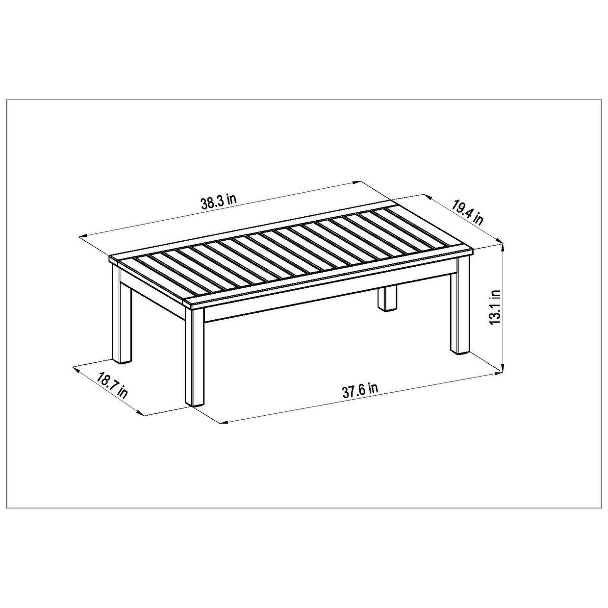 Amazonia FSC Certified Wood 8pc Outdoor Patio Seating Set