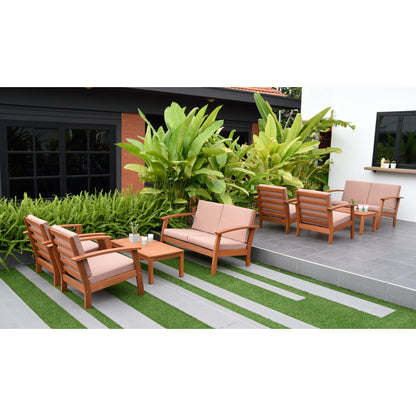 Amazonia FSC Certified Wood 8pc Outdoor Patio Seating Set