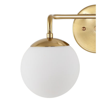 Globe Metal/Frosted Glass Modern LED Vanity, by JONATHAN Y