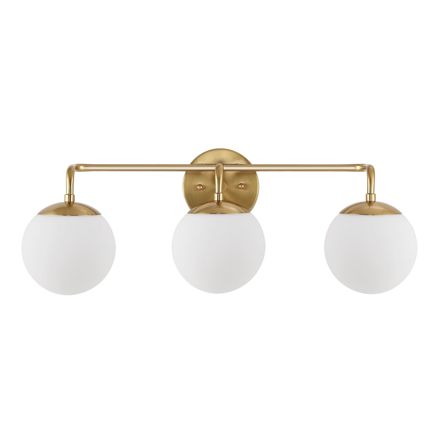 Globe Metal/Frosted Glass Modern LED Vanity, by JONATHAN Y